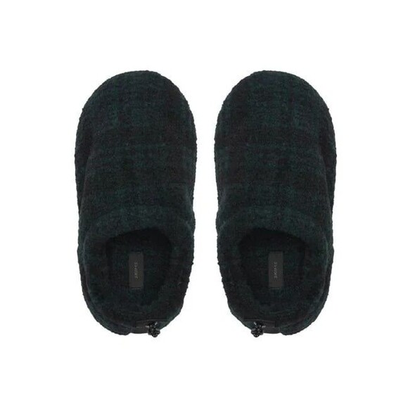 SKIMS Fleece Sleep Slippers Unisex Slippers for Adults/Kids Cyrus Plaid Sz 37 6 - Picture 1 of 4